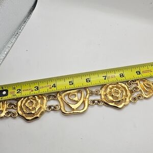 Gold Floral Chain Belt Vintage